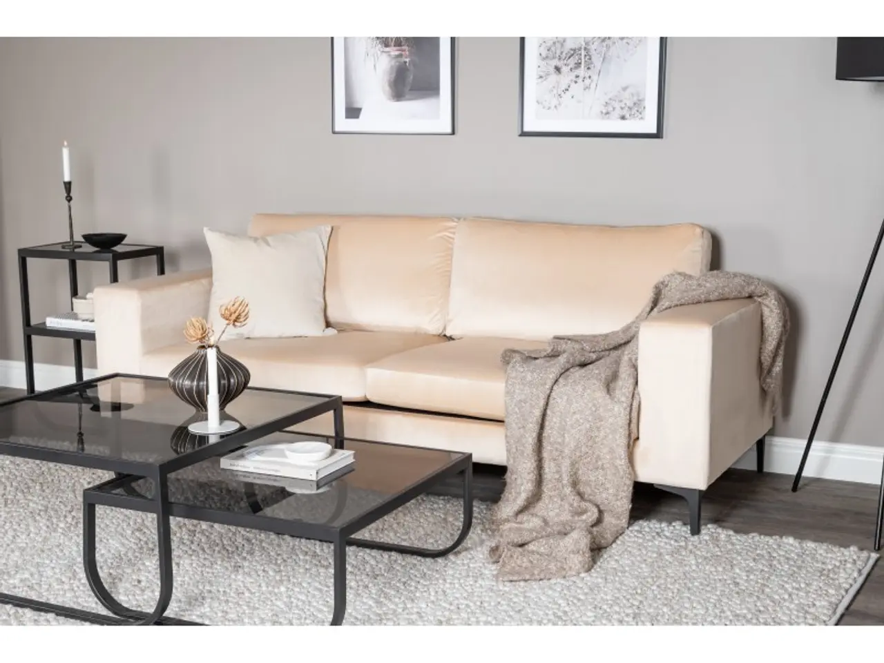 Billede 5 - Bolero 3 personers Sofa - Beige og Sort