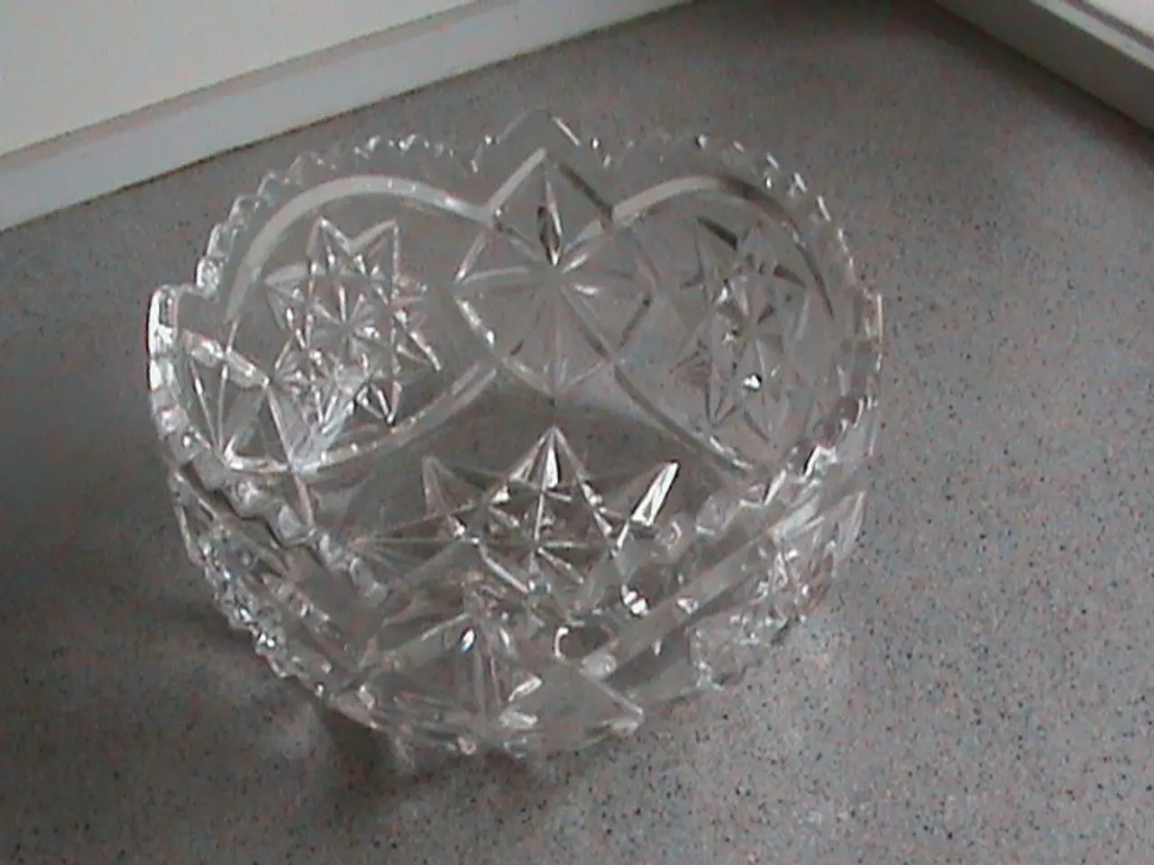 Billede 1 - Glas skål stjerne mønster