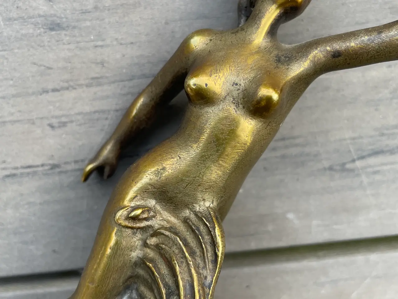 Billede 2 - Gl. kølerfigur i messing