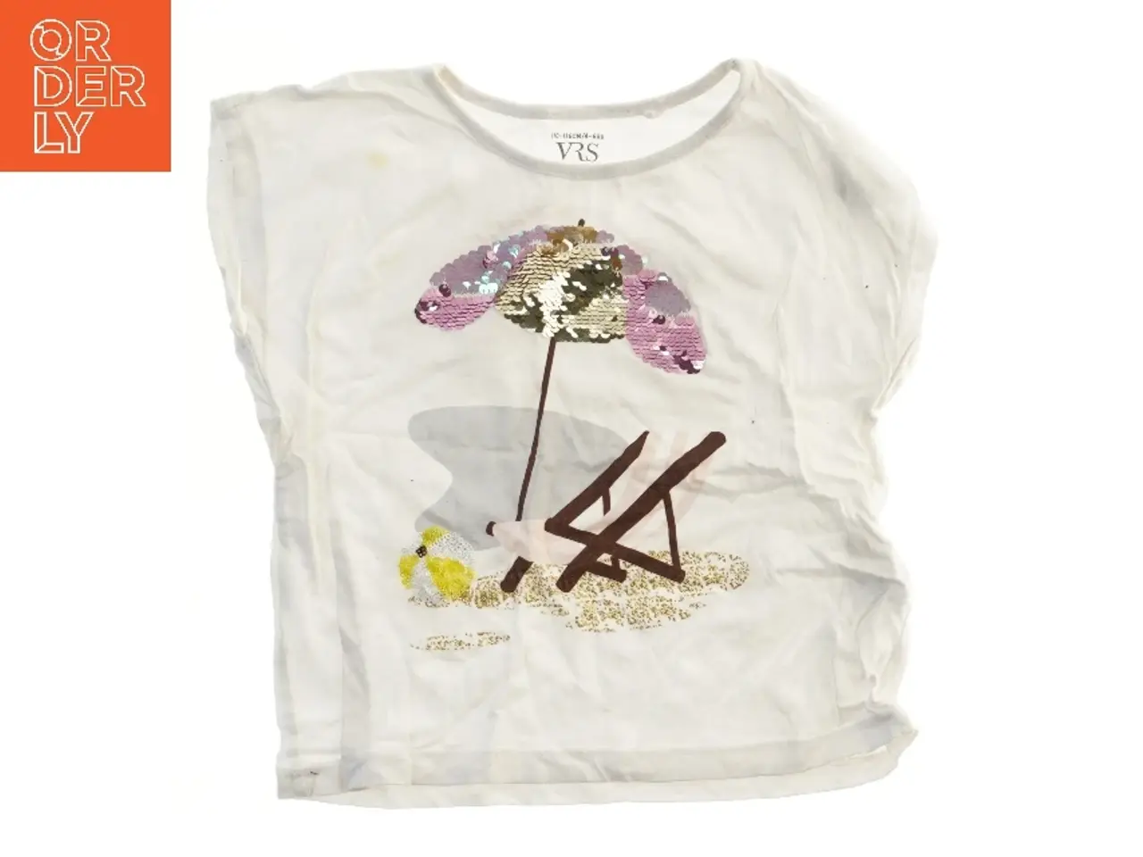 Billede 1 - Piget-shirt med palietter fra VRS (str. 110)