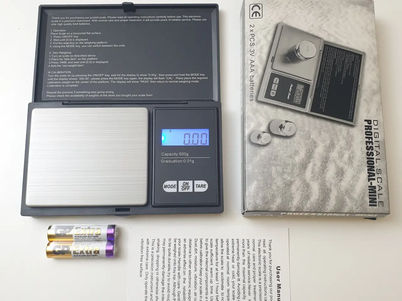 Billede 1 - NY! 500g x 0.01g Lommevægt / Finvægt / Scale