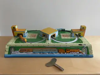 Retro mekanisk blik togbane