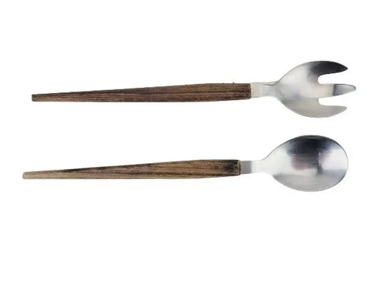 Billede 1 - ⭐️- Retro Salatbestik - Skaft i Teak