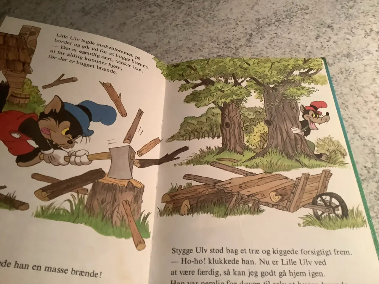 Billede 4 - “Lille ulv og de tre ønsker” Walt Disney