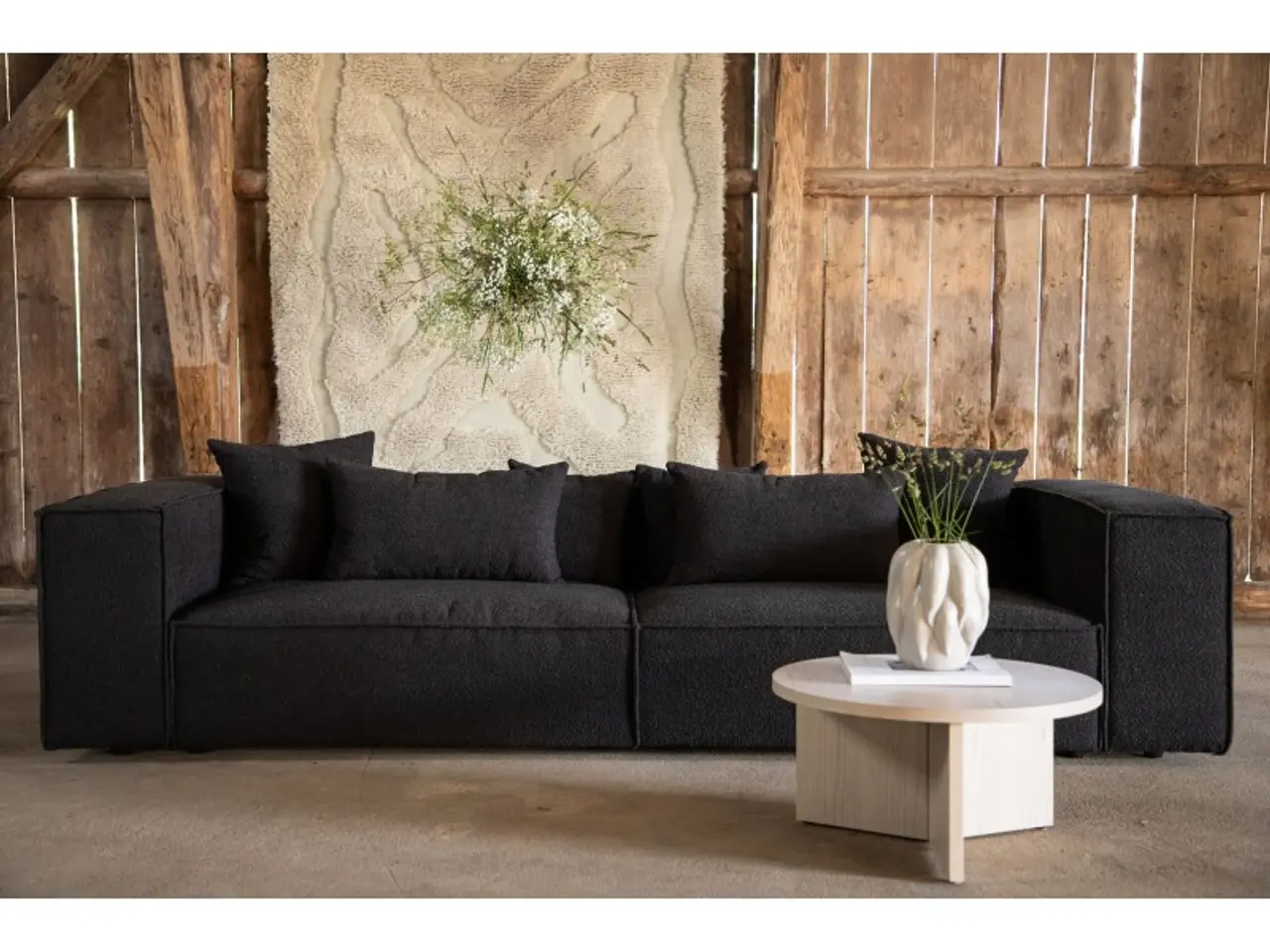 Billede 14 - Gillholmen 3 personers Sofa  - Sort stof