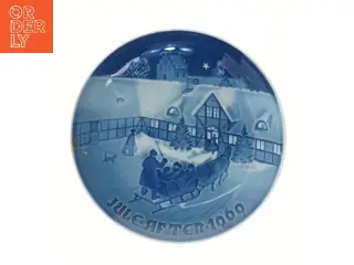 Bing & Grøndahl Juleplatte 1969 fra B&G (str. Ø 18,3 cm)