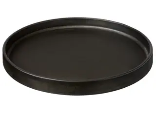 24 stk. Savannah flad tallerken med høj kant uden fane, brun, ø24 cm