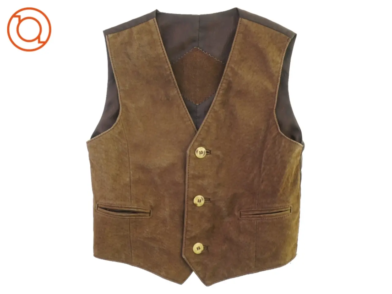 Billede 1 - Børne ruskindsvest, str. ca. 98 (36 x 30 cm)