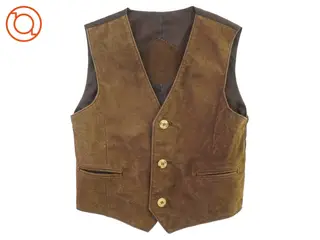 Børne ruskindsvest, str. ca. 98 (36 x 30 cm)