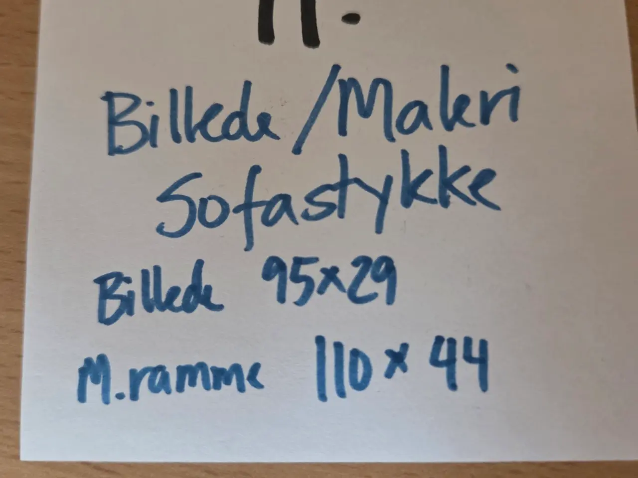 Billede 7 - Billede / Maleri – Sofastykke med vinterlandskab