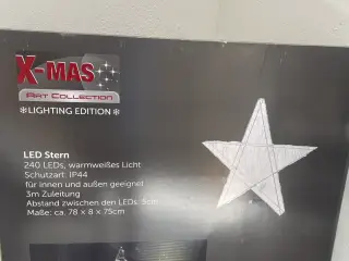 Led julestjerne. Ubrugt. Flere på lager.