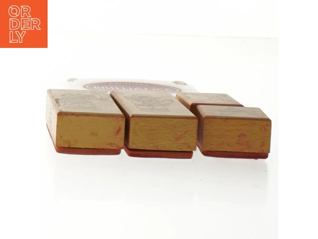 Billede 5 - Stempelsæt med piratmotiver fra Panduro (str. 9 x 6 cm - 4 x 4 cm)