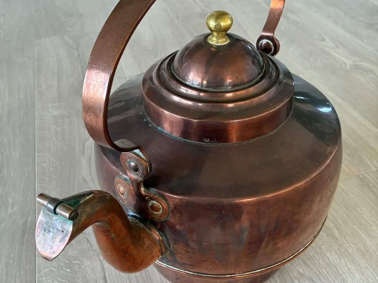 Billede 3 - Stor antik kobber kedel