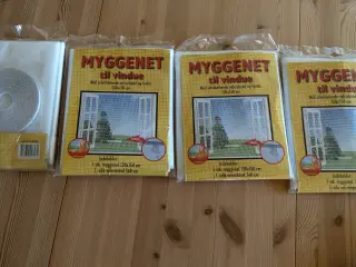 Myggenet med selvklæbende velcrobånd og lynlås