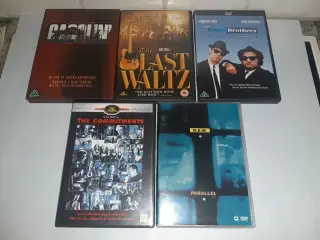 Musik film 6 stk bl.a The Last Waltz.
