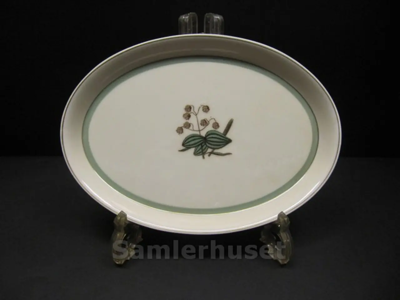 Billede 1 - Hjertegræs Asiet Oval 21x13½ cm.