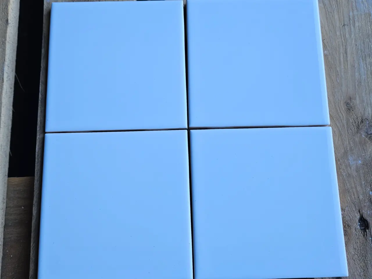 Billede 1 - Gulv- og vægklinke hvid 10x10 cm
