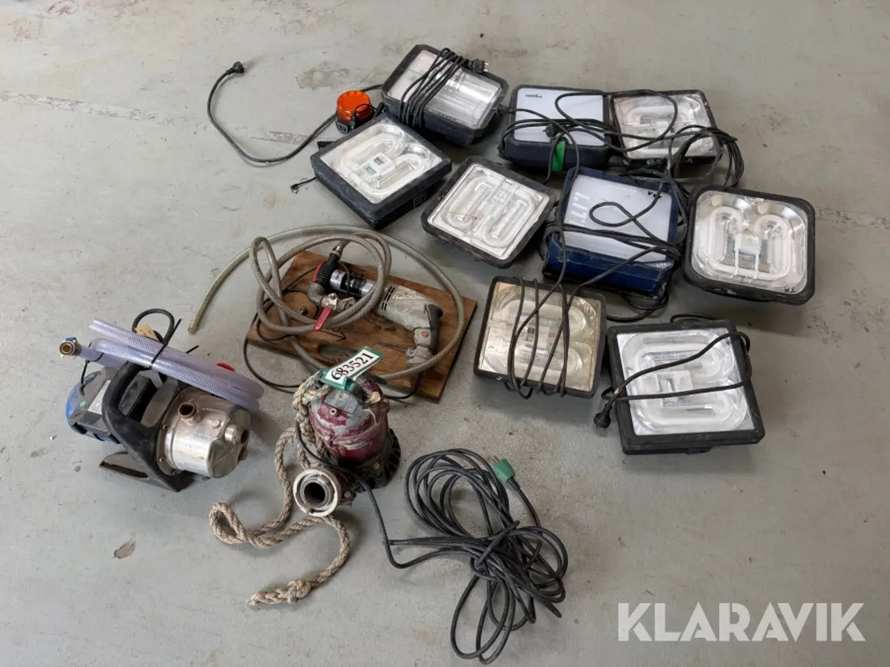 Billede 1 - Lot - pumper og arbejdslys