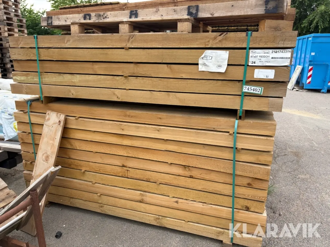 Billede 3 - Trykimprægnerede 4x4 stolper 115 stk.