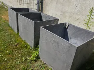 5 Flotte krukker i solid genbrugsplast