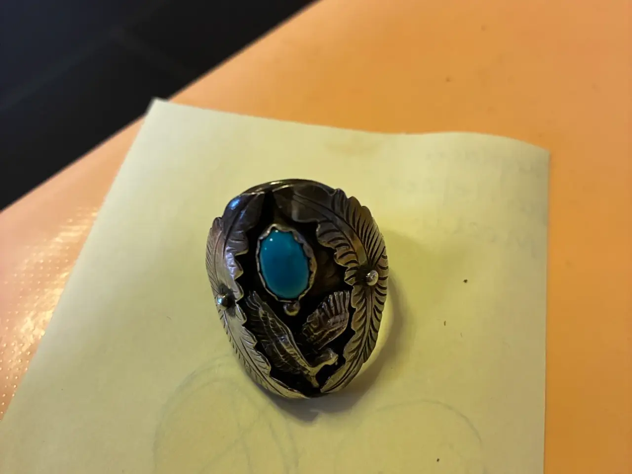 Billede 1 - Navajo ring med turkis