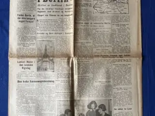 Avis - Heimdal - 24. April 1945 - Det store Slag i Berlin !