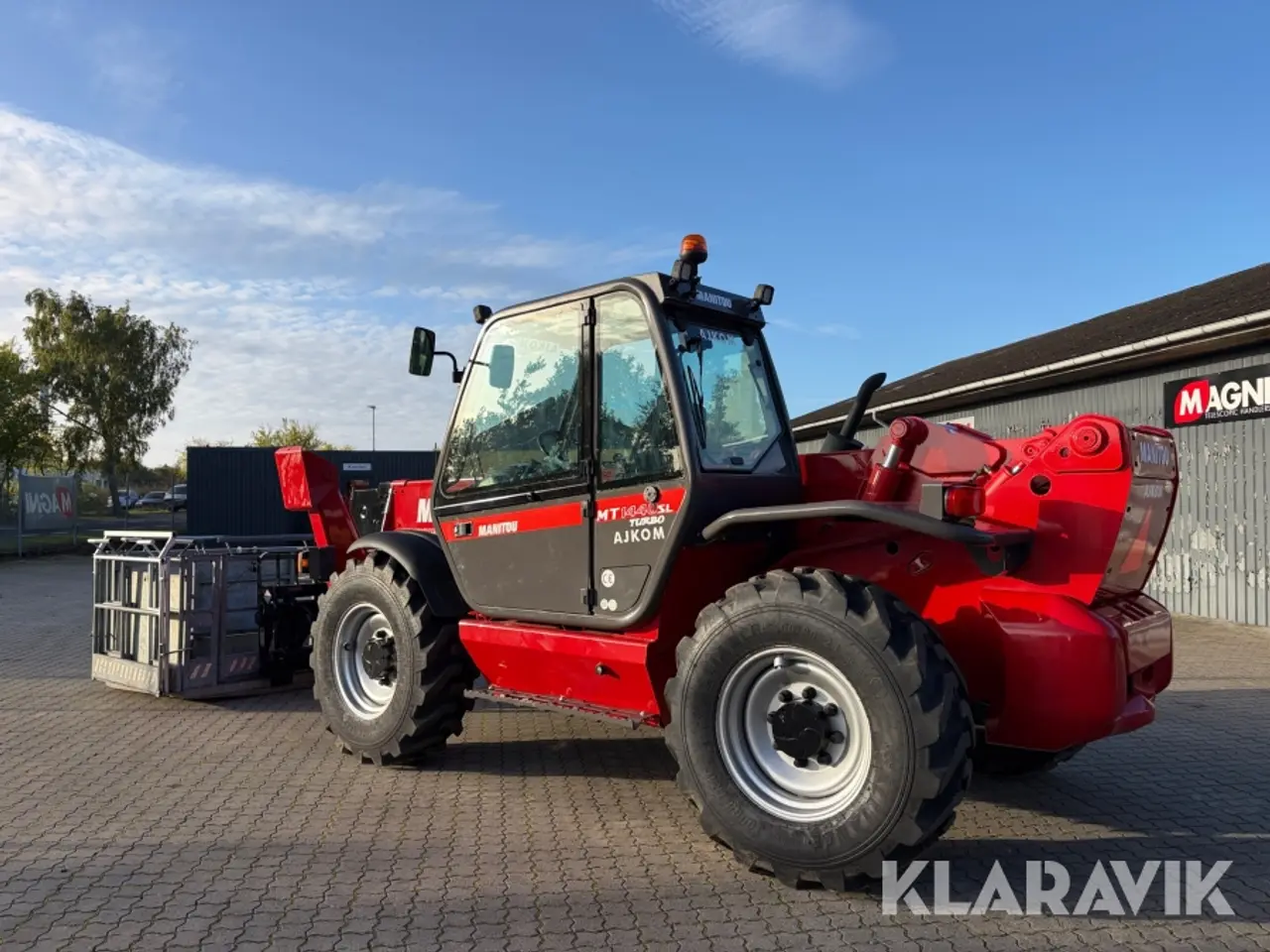 Billede 3 - Teleskoplæsser Manitou MT1440 med kurv og Pallegafler