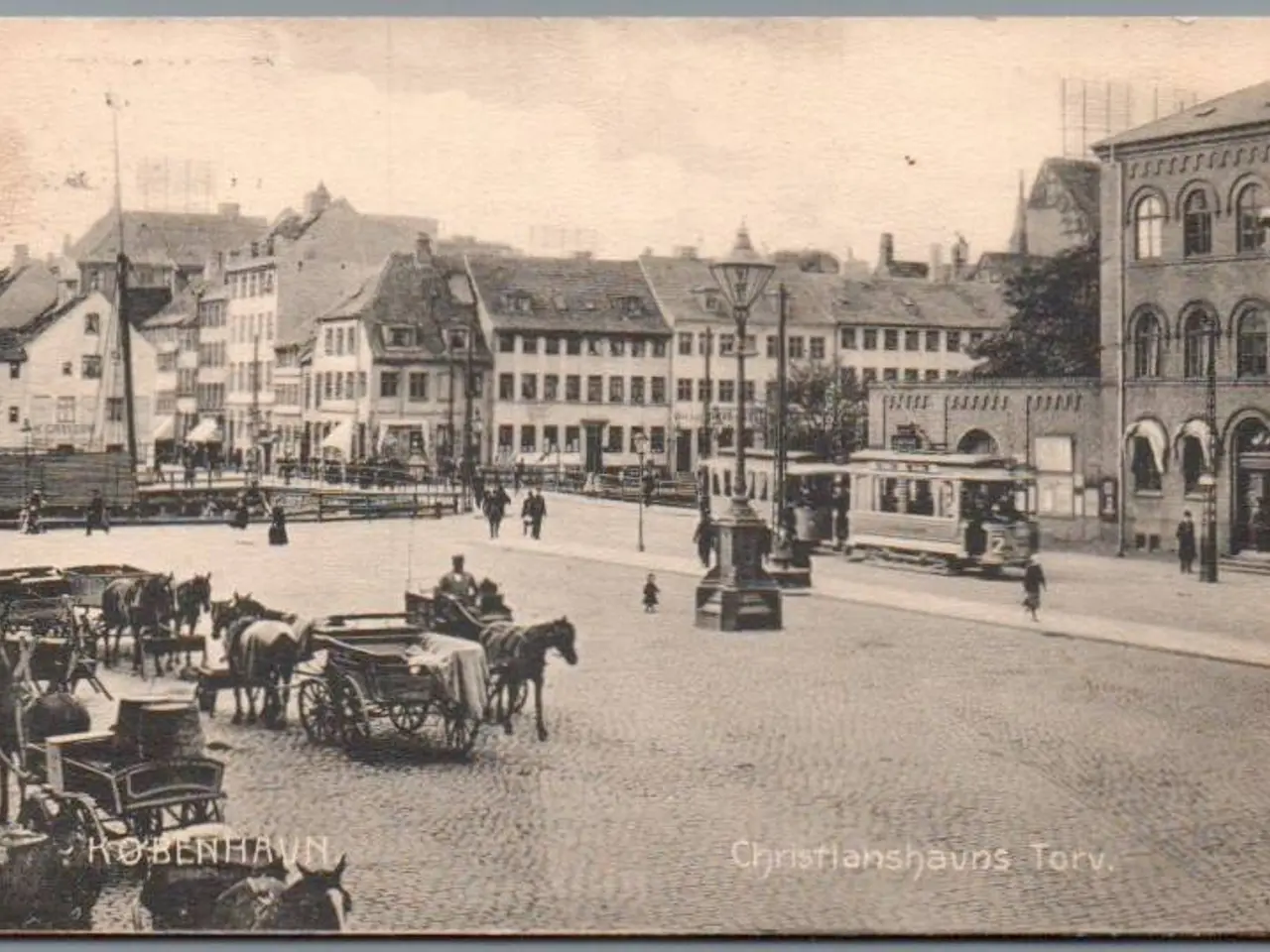 Billede 1 - København - Christianshavns Torv - Postkort - Brugt