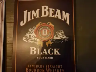 jim beam metalskilt