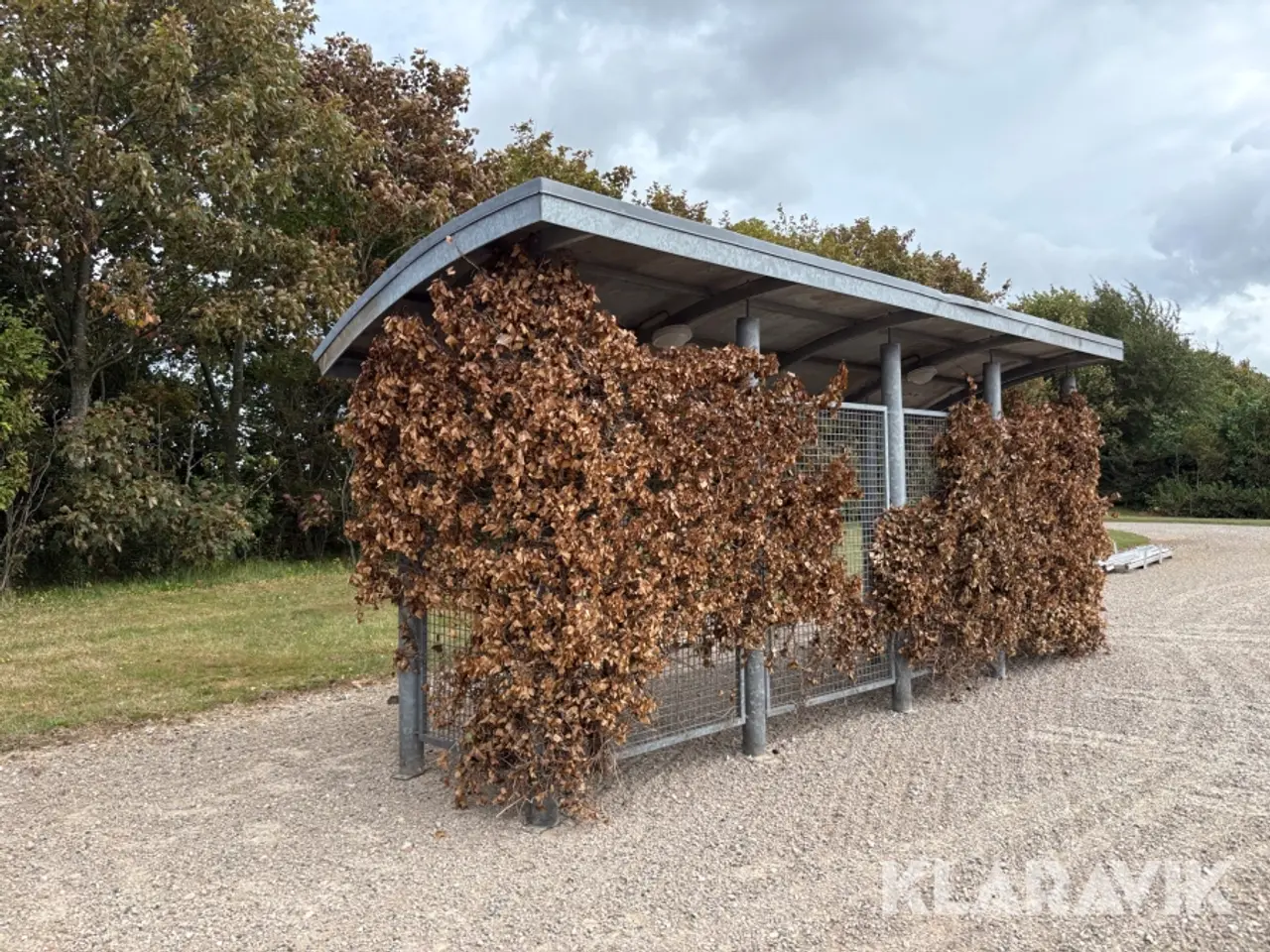 Billede 3 - Skur galvaniseret stål med tag