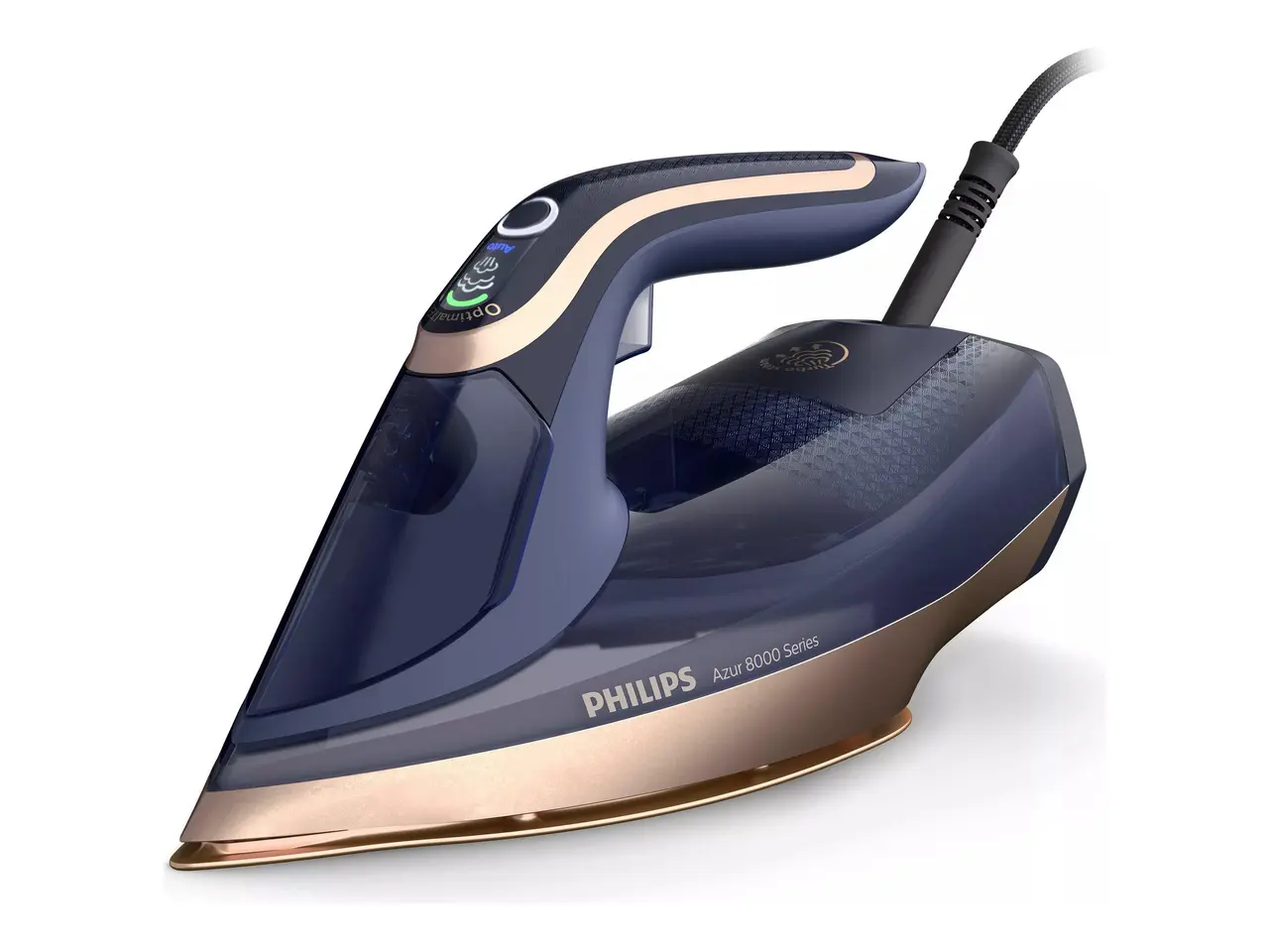 Billede 1 - Dampstrygejern Philips Azur 8000 Series DST8050, 3.000 W, mørkeblå