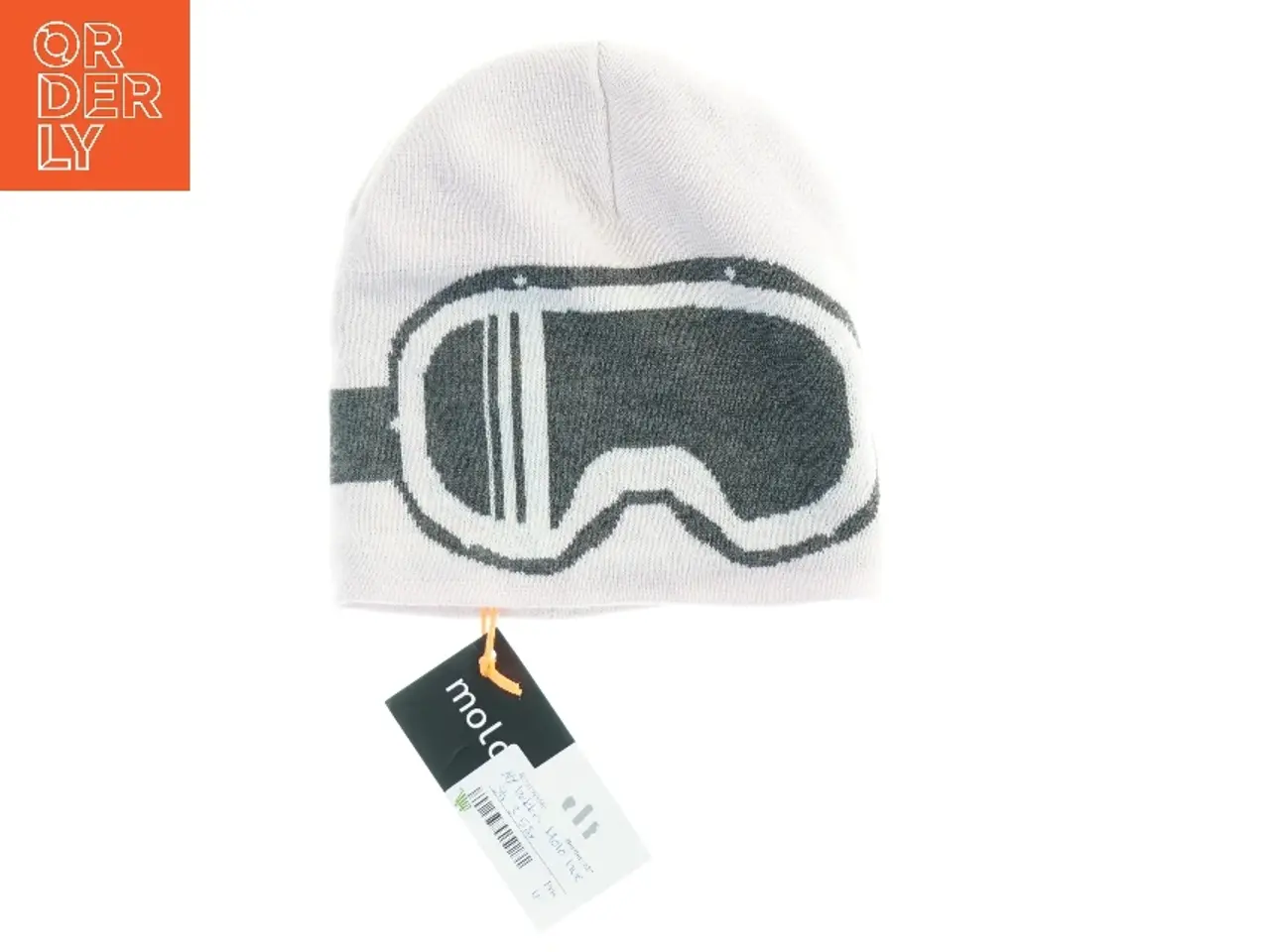 Billede 1 - Strikhue med skibrille motiv fra Molo (str. 3-5 år)