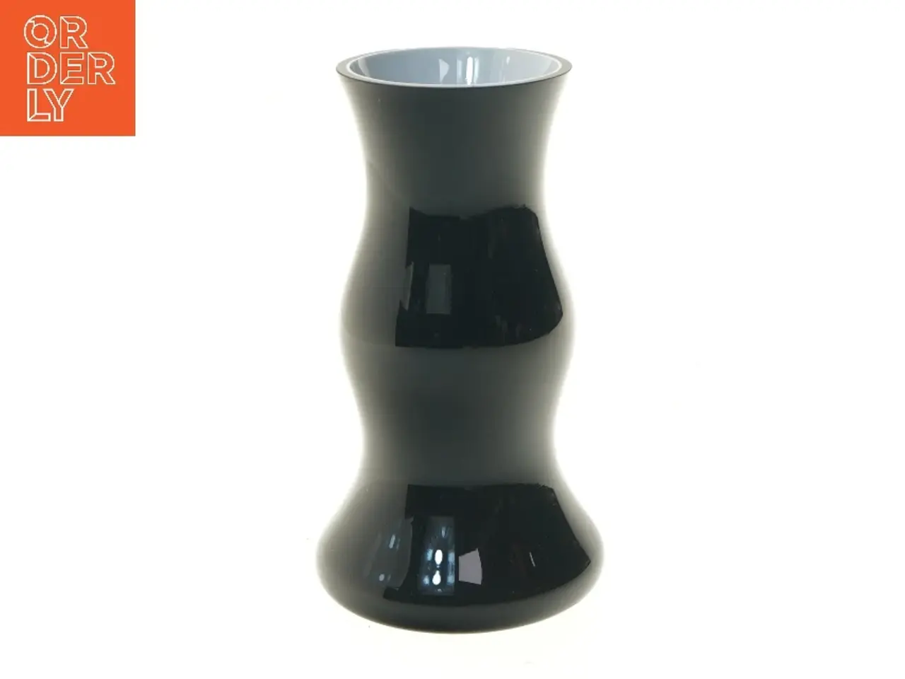 Billede 1 - Sort glasvase 20 cm fra Erik Bagger (str. 20 cm)