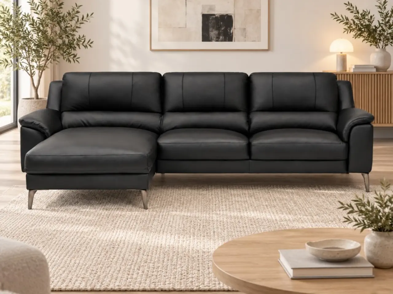 Billede 2 - Agedrup Læder Chaiselongsofa Venstrevendt