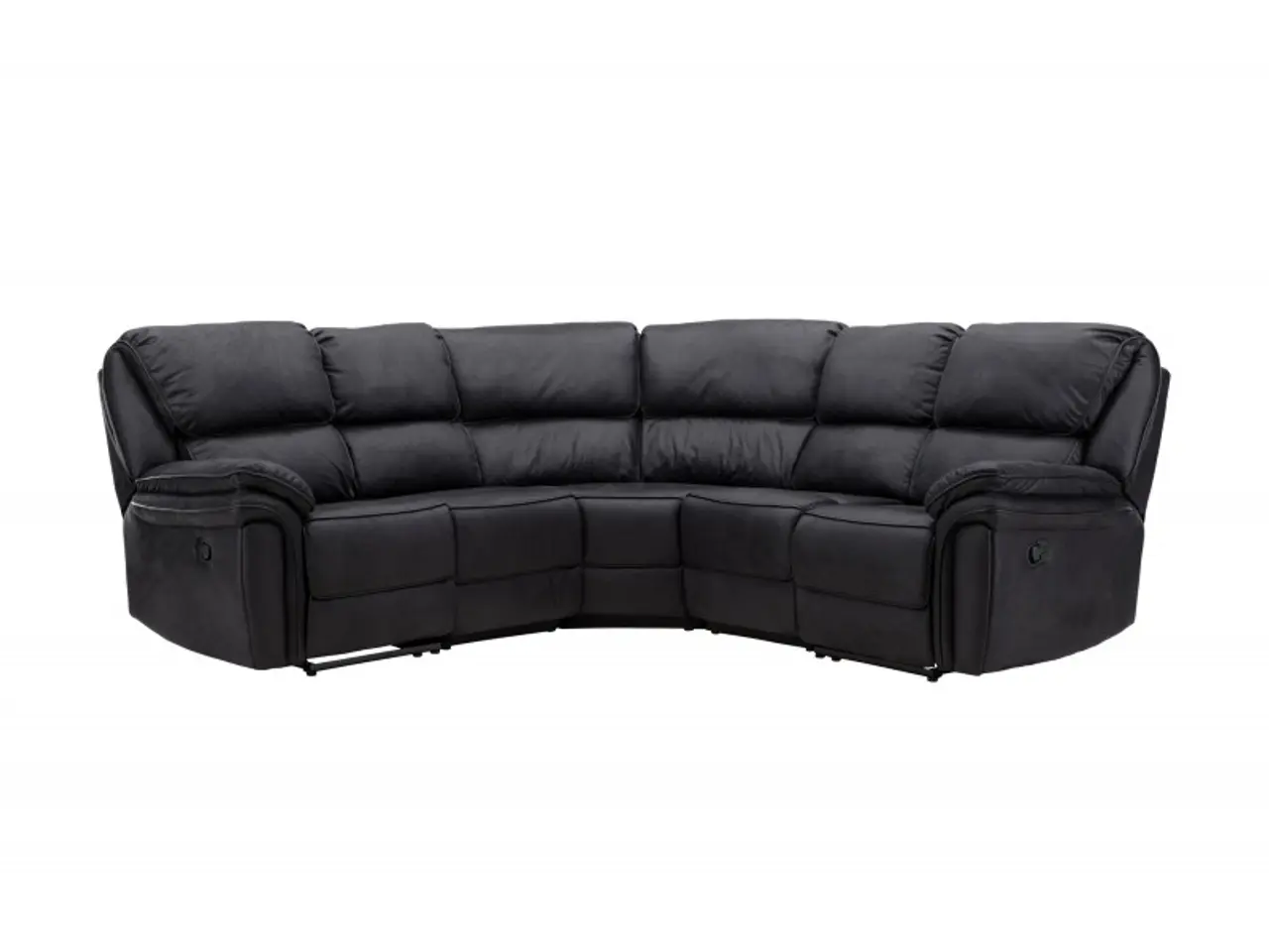 Billede 6 - Christopher Recliner Sofa - Sort Ruskindsblød mikrofiber