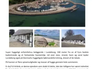 Med udsigt til vandet. 