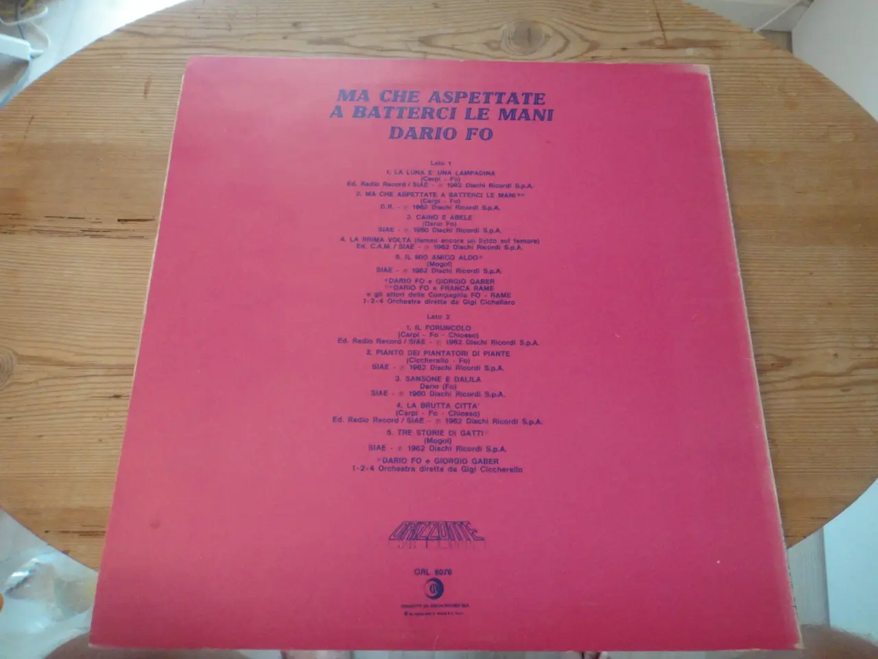 Billede 2 - LP - Dario Fo - Ma Che Aspettate A Batterci Le Man