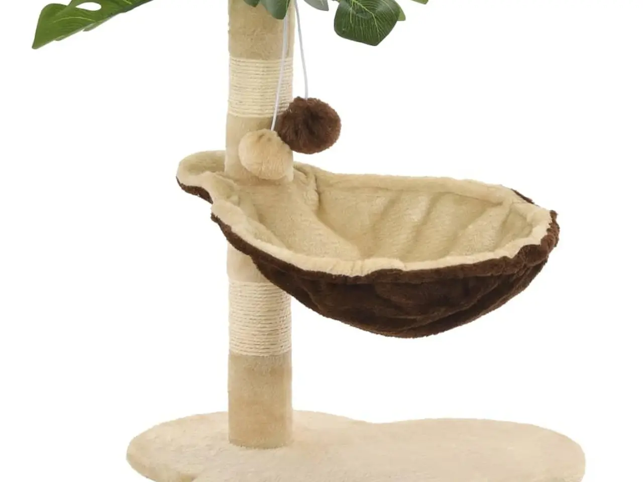 Billede 4 - Kradsetræ til katte 50 cm - beige og brun