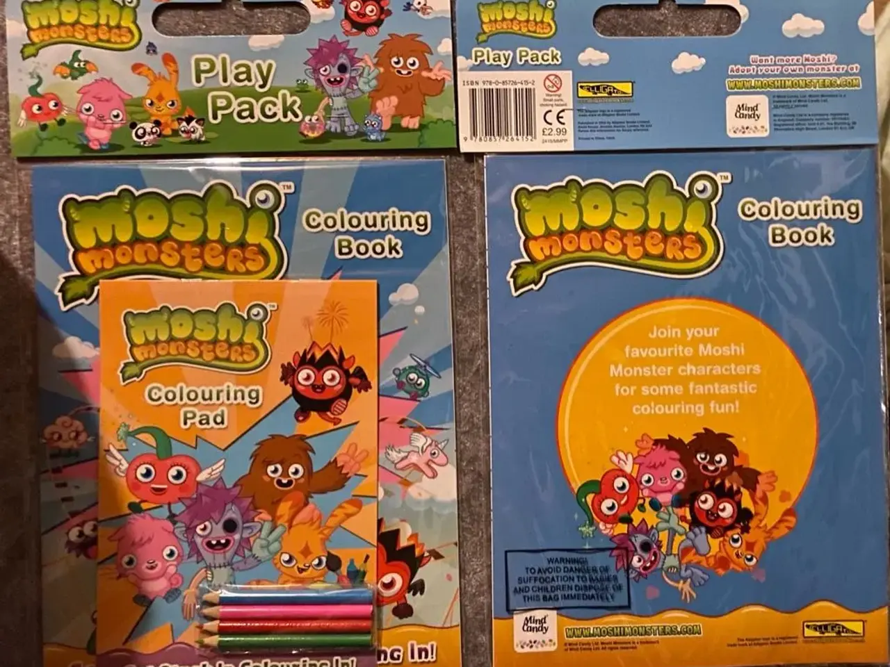 Billede 1 - Moshi Monsters malebøger