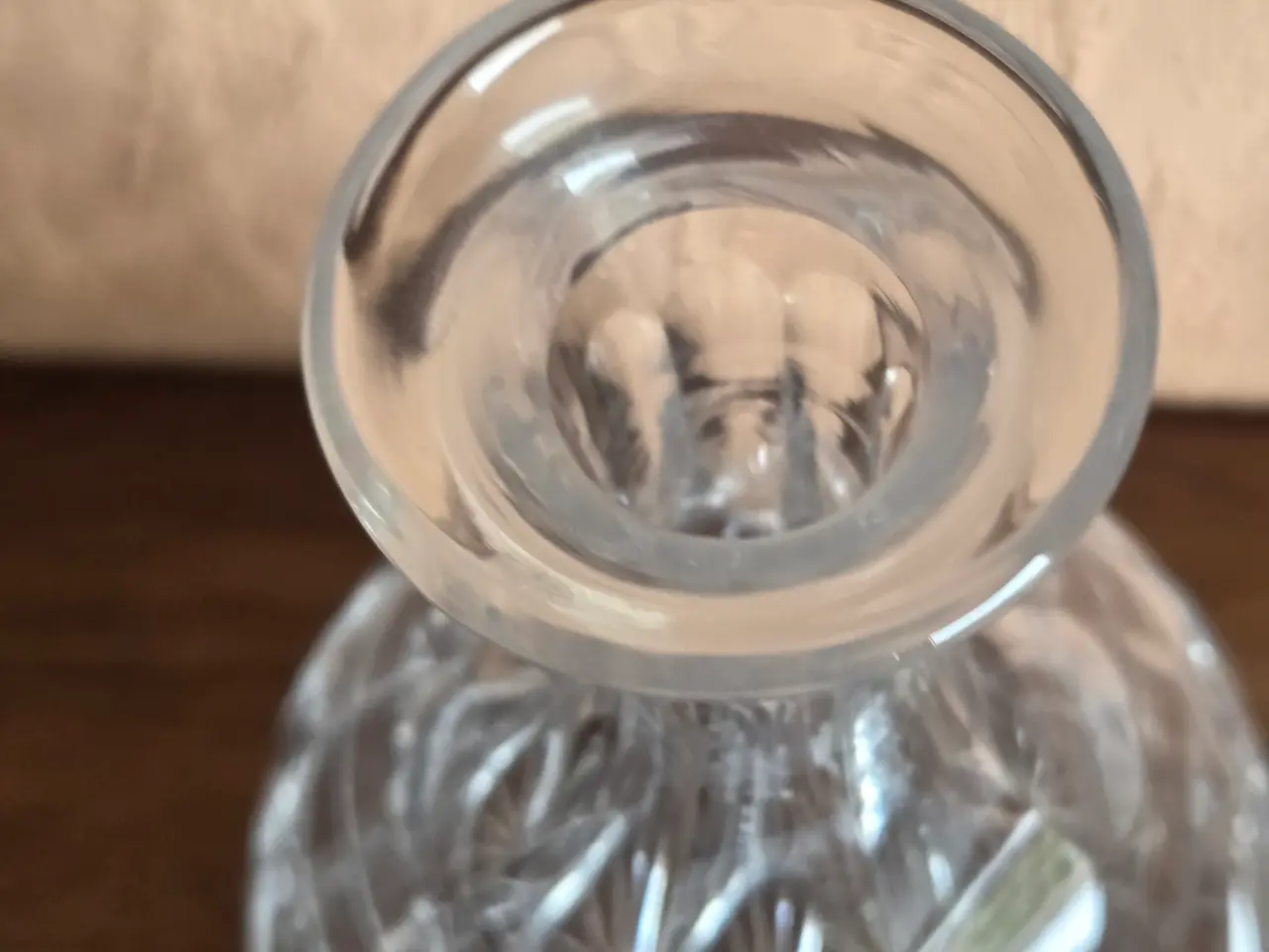 Billede 7 - Glaskaraffel med 5 matchende dramglas, H: 29/20 cm