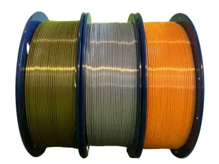 SKILPRO - Silky PLA++ Filament pakke - Sølv, bronze og guld - 3 x 1 kg