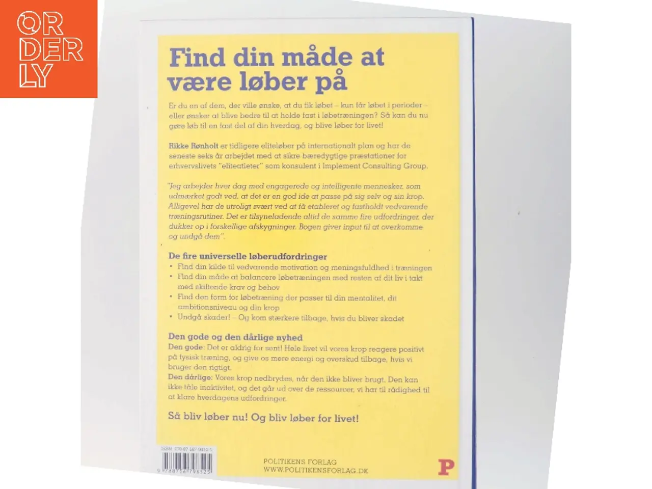 Billede 3 - Bliv løber for livet af Rikke Rønholt (Bog)