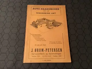 Auto- haandbogen 1937- 1938
