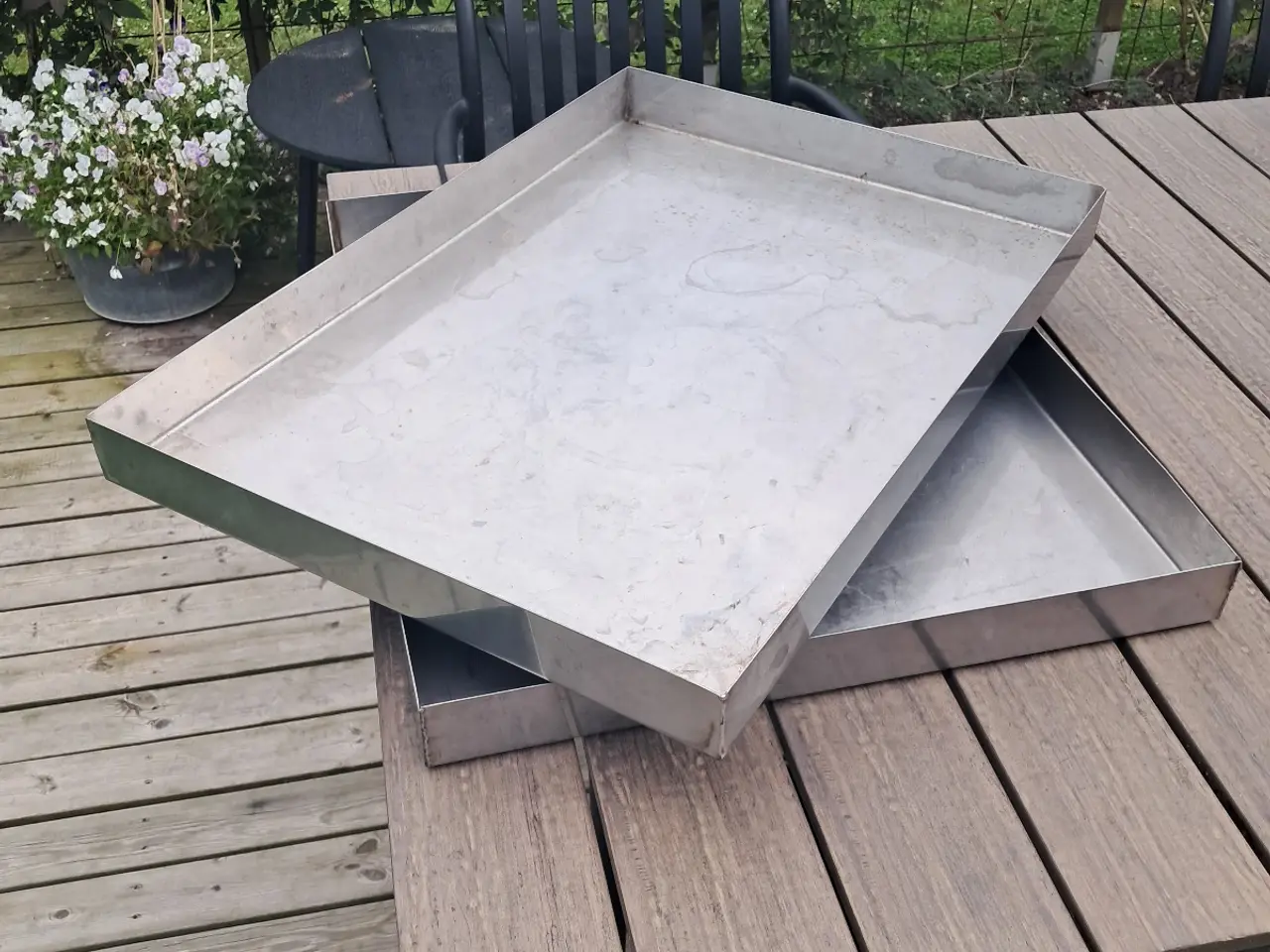 Billede 1 - Kraftige rustfrie stålbakker perfekt til spejlbass