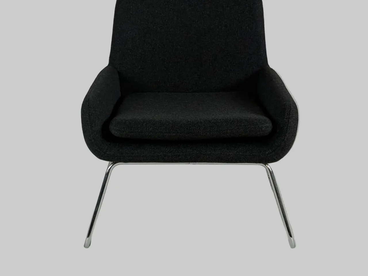 Billede 3 - Softline Coco Loungestol – Sort/Krom Stel