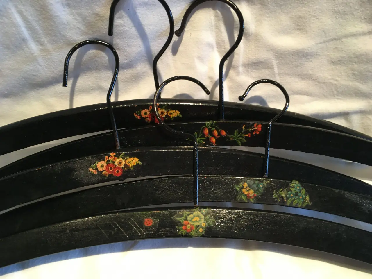 Billede 1 - Vintage garderobebøjler træ