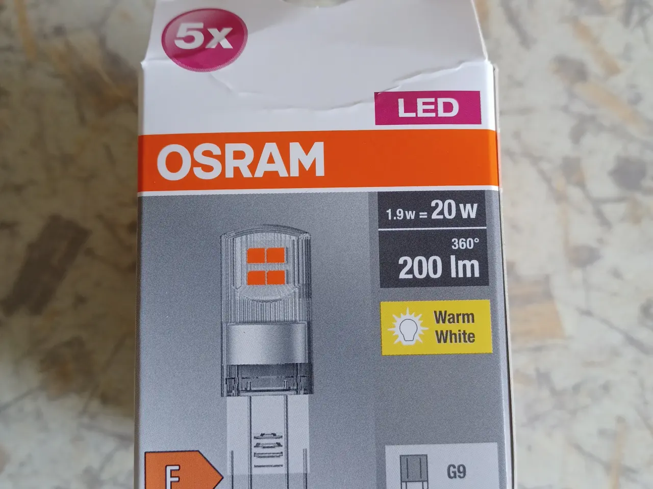Billede 1 - 5 stk. LED G9 pærer