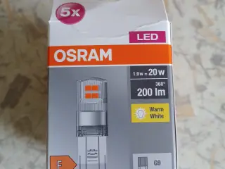 5 stk. LED G9 pærer