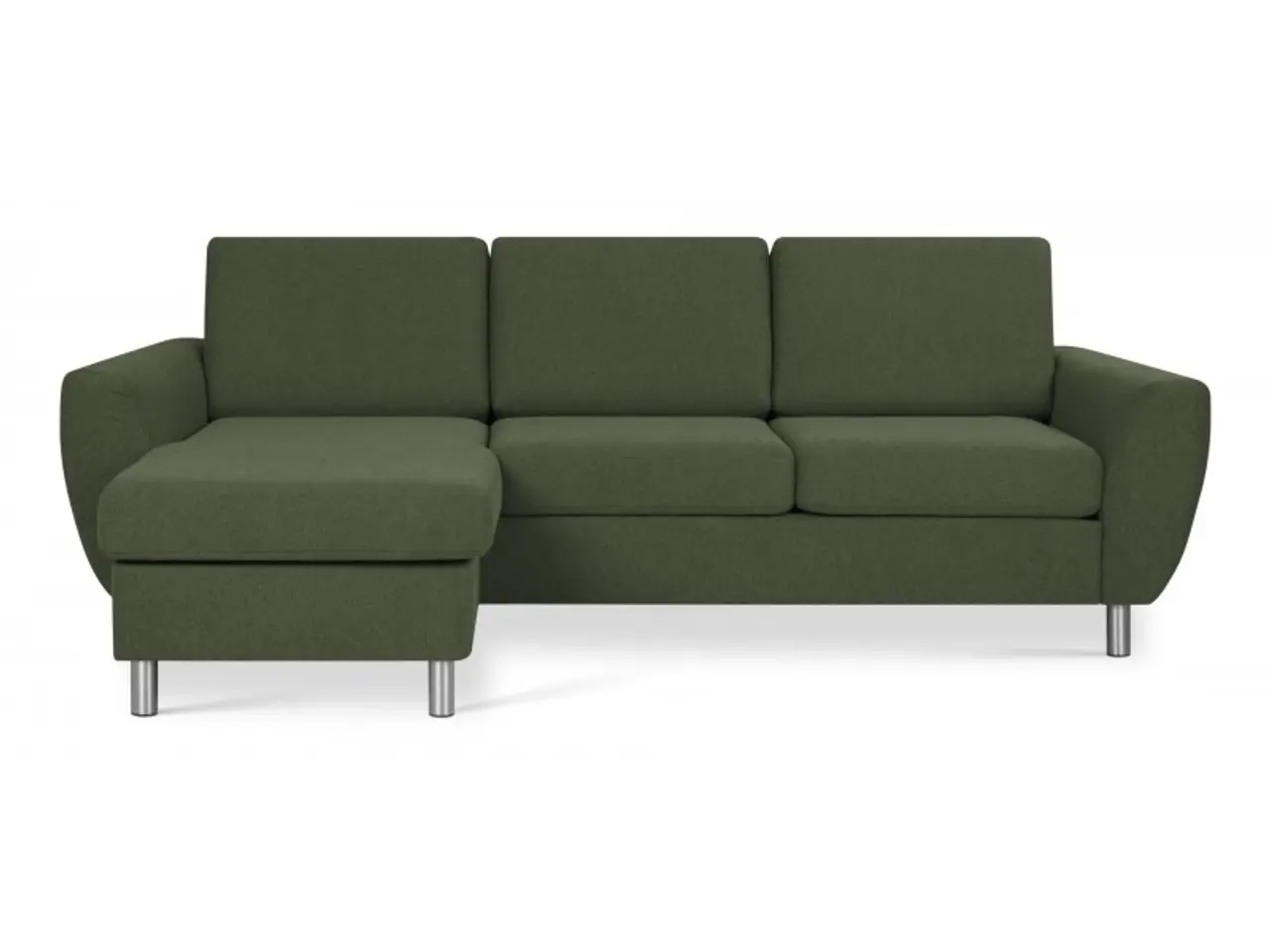 Billede 4 - Pan Chaiselong sofa Grøn stof vendbar