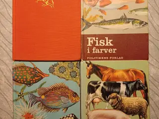 Opslagsbøger om fugle, fisk, husdyr og havets dyr